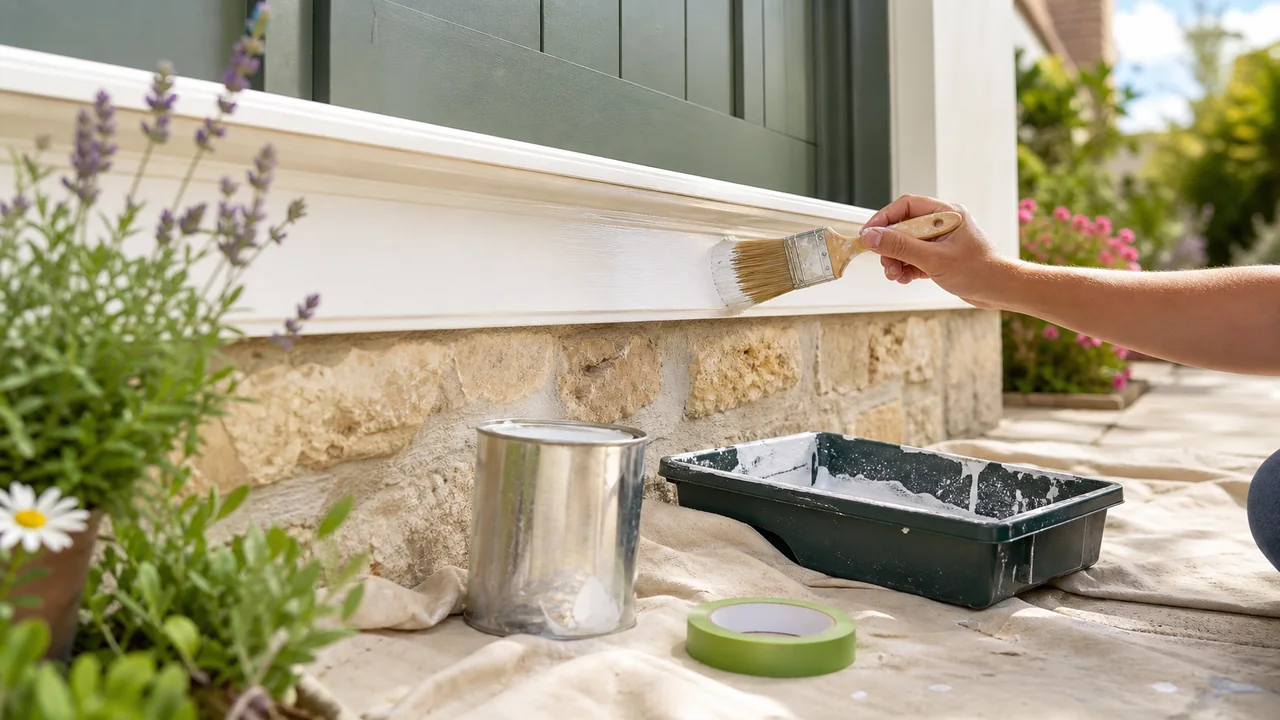 Photo for Light exterior painting