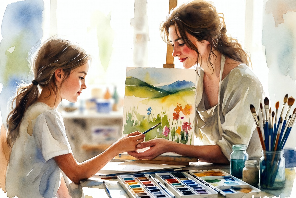 Photo for Watercolour Painting Lessons