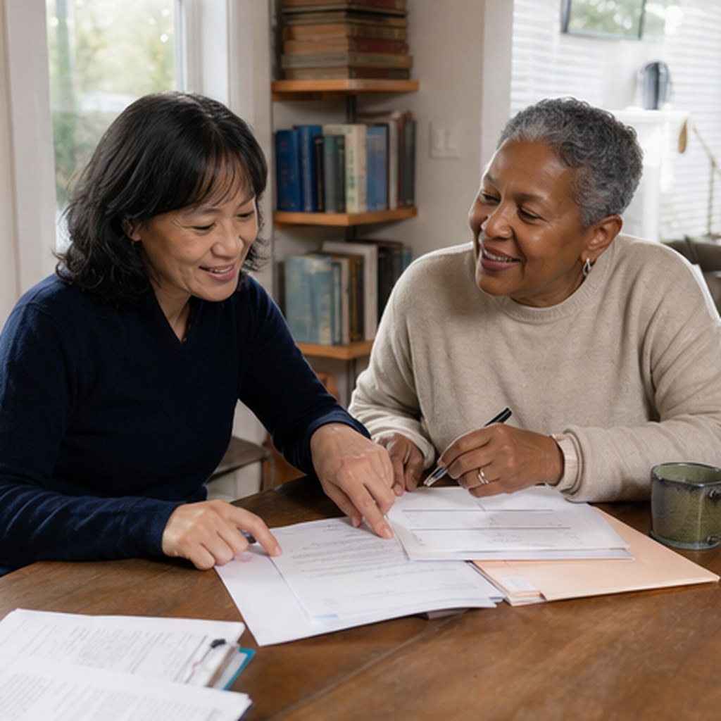 Photo for Timebank request: sort forms before a meeting